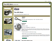 Tablet Screenshot of ape-store.com